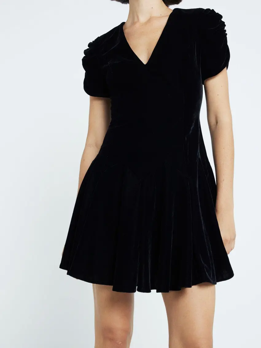 RIVER ISLAND SUKIENKA MINI WELUROWA