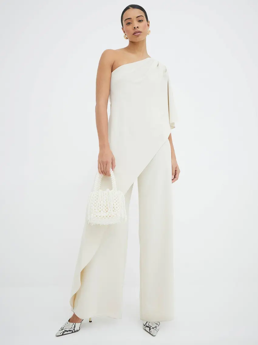 RIVER ISLAND ELEGANCKI KOMBINEZON NA JEDNO RAMIĘ