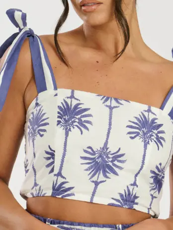 BLUZKA DAMSKA TOP NA RAMIĄCZKACH REGULAR BAWEŁNIANA