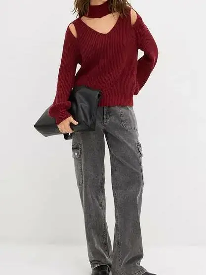 SWETER DAMSKI GOLF BAWEŁNIANY