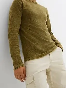 SWETER MĘSKI PLUS SIZE BAWEŁNIANY OKRĄGŁY DEKOLT