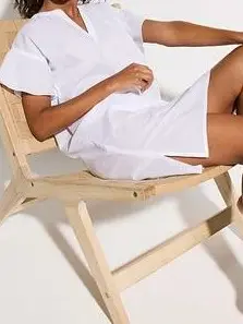 TUNIKA PLAŻOWA Z KRÓTKIM RĘKAWEM