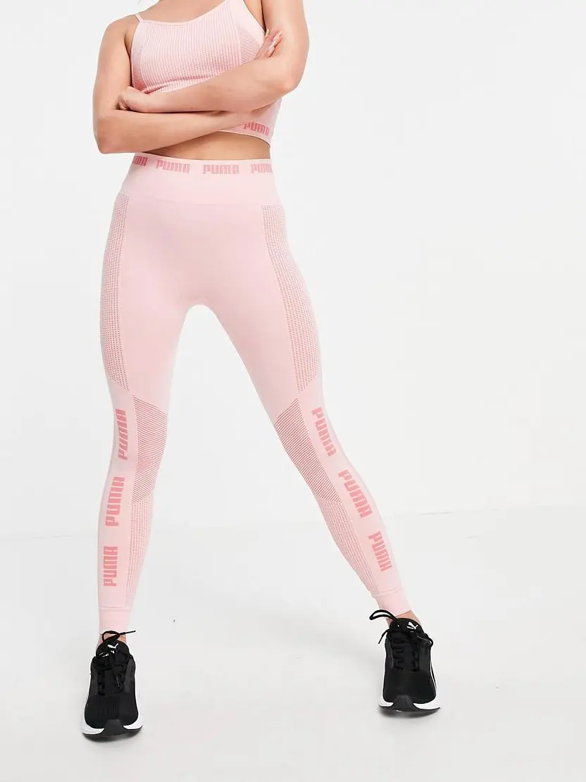 RÓŻOWE LEGGINSY SPORTOWE PUMA