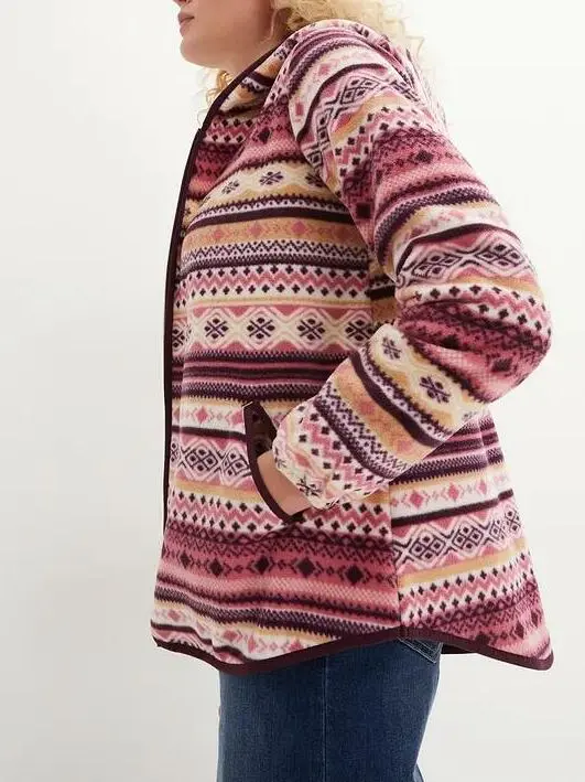 BLUZA ROZPINANA Z POLARU W NORWESKI WZÓR