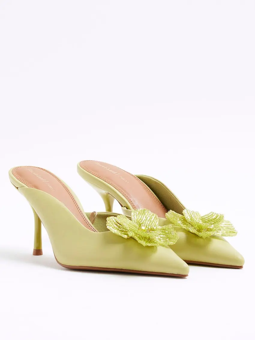 RIVERISLAND PÓŁBUTY Z KWIATOWYM DETALEM