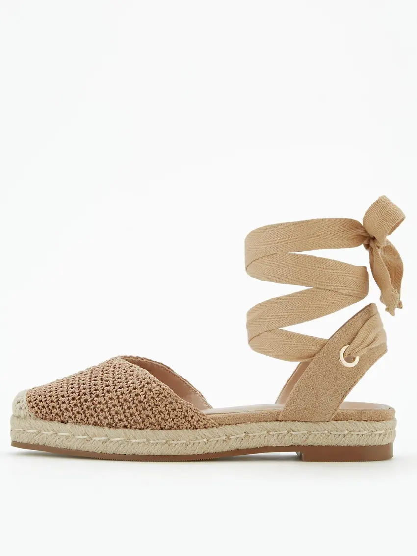 V BY VERY ESPADRYLE SANDAŁY WIĄZANE