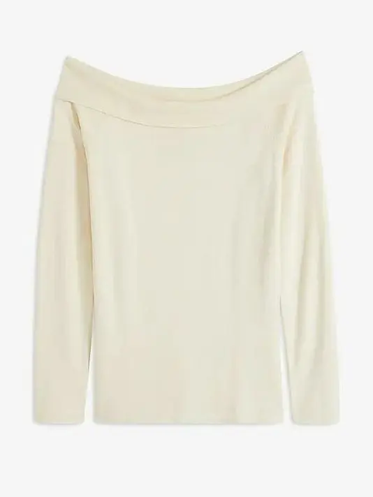 BLUZA Z ODKRYTYMI RAMIONAMI