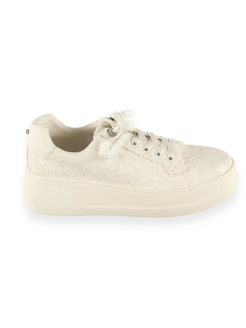 BUTY SPORTOWE NA PLATFORMIE EMBRACE IVORY