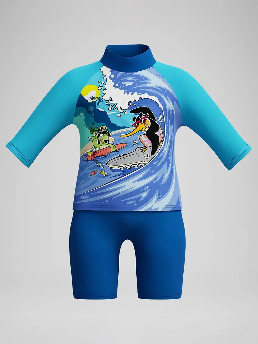 SPEEDO CHŁOPIĘCY STRÓJ KĄPIELOWY CHRONIĄCY PRZED PROMIENIAMI UV 9/12M