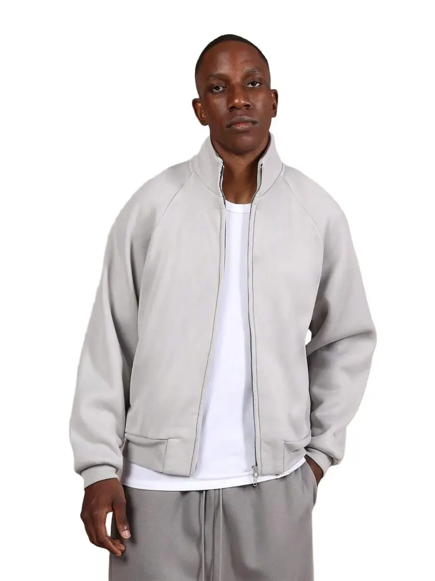 BLUZA MĘSKA REGULAR ROZPINANA BEZ KAPTURA