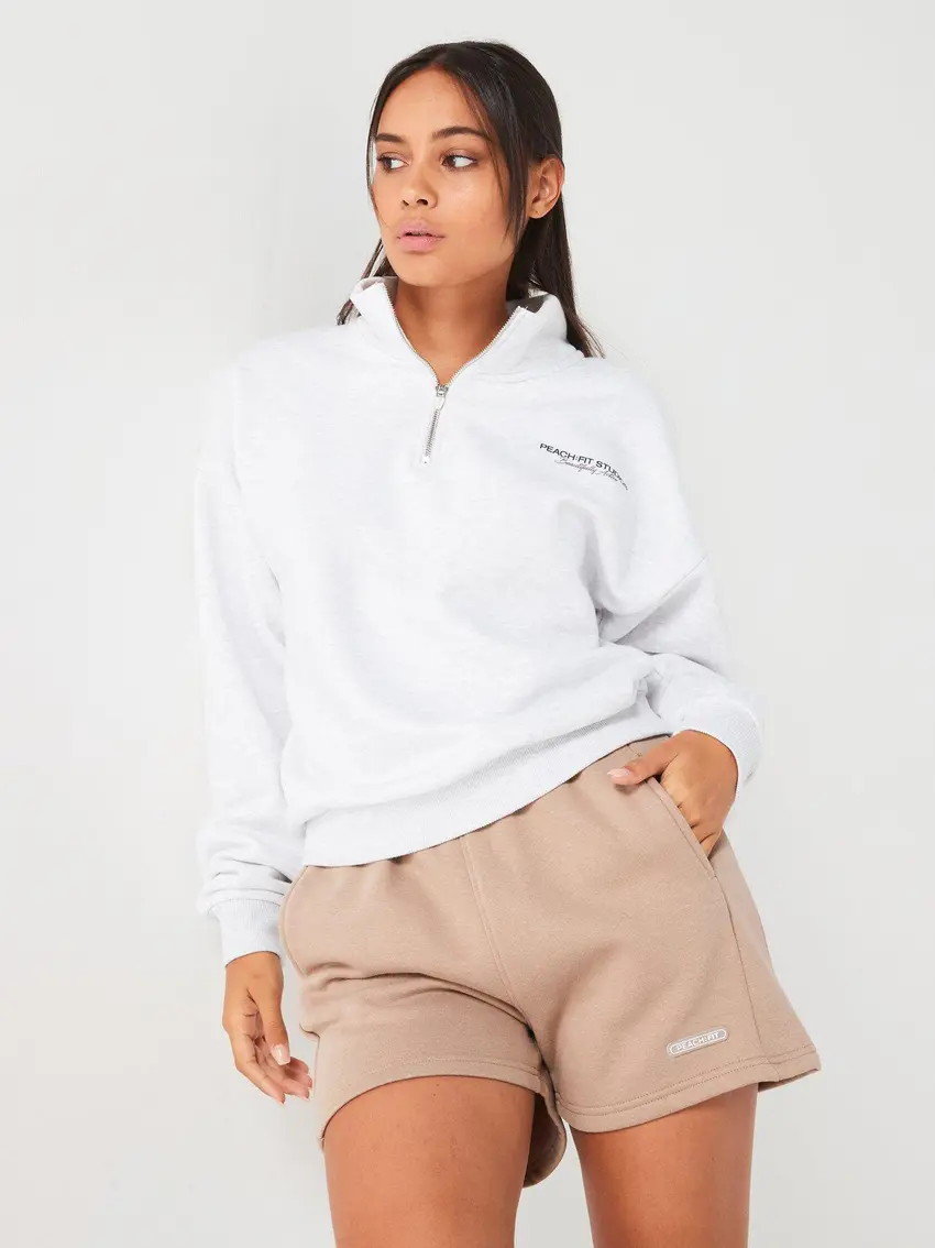 PEACH FIT BLUZA DAMSKA ZE STÓJKĄ OVERSIZE