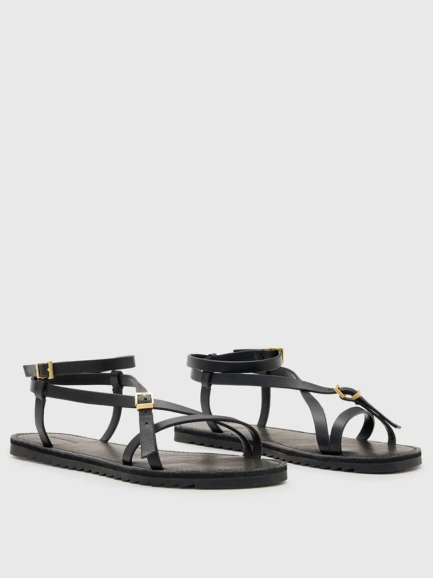 ALLSAINTS SANDAŁY PŁASKIE TYLA W097FC-00005-480