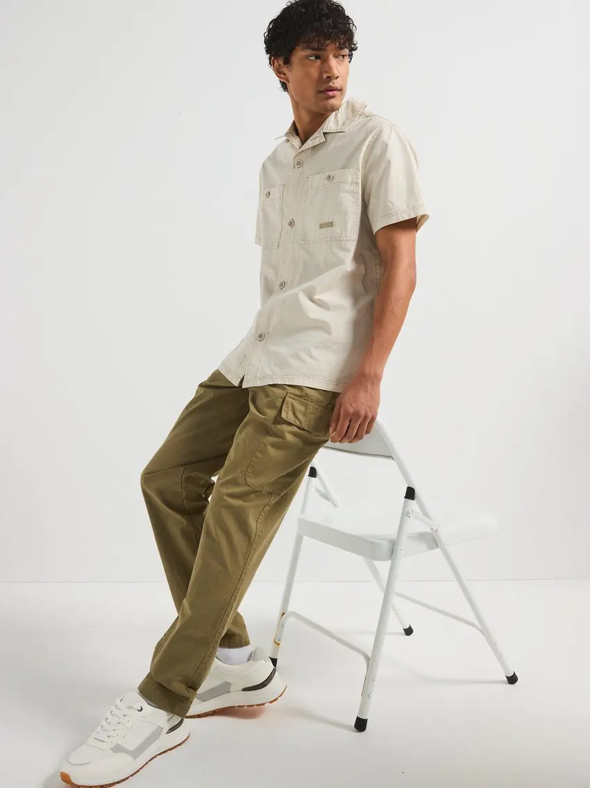 BARBOUR KOSZULA Z KRÓTKIM RĘKAWEM MSH5559GY18