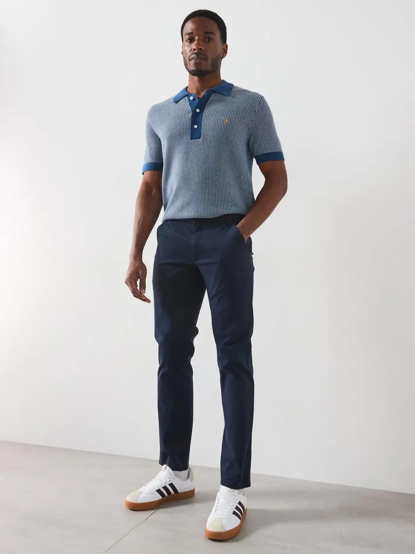 FARAH SPODNIE SLIM FIT TWILL CHINOS
