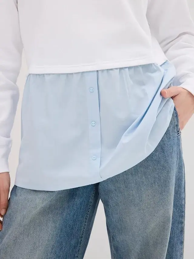 BLUZA Z CZYSTEJ BAWEŁNY