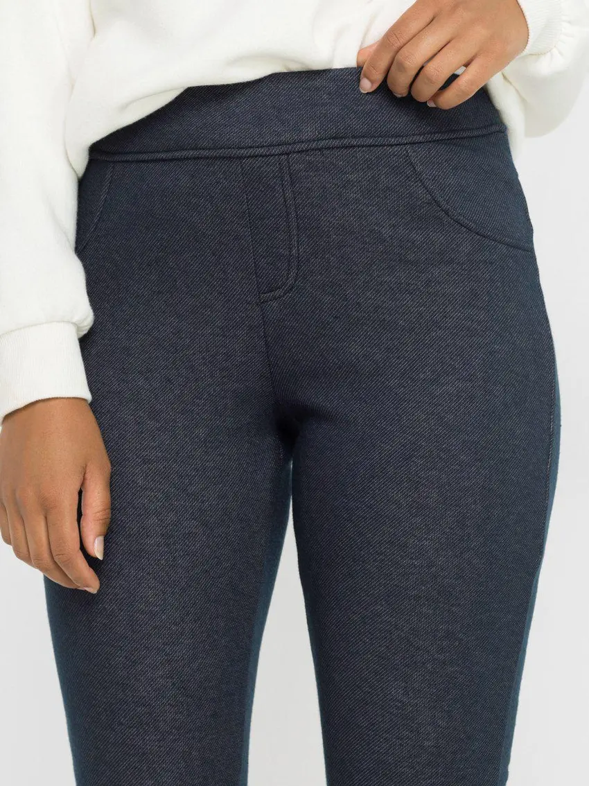 LEGGINSY OCIEPLANE GRANATOWE