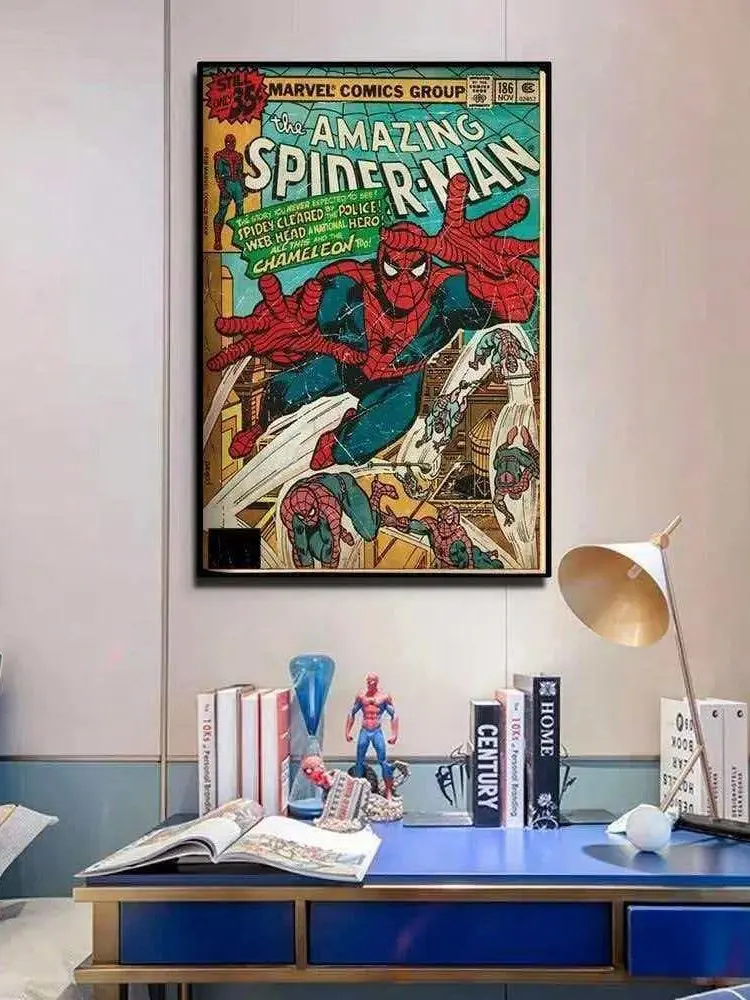 PLAKAT BEZ RAMY Z MOTYWEM SPIDERMENA