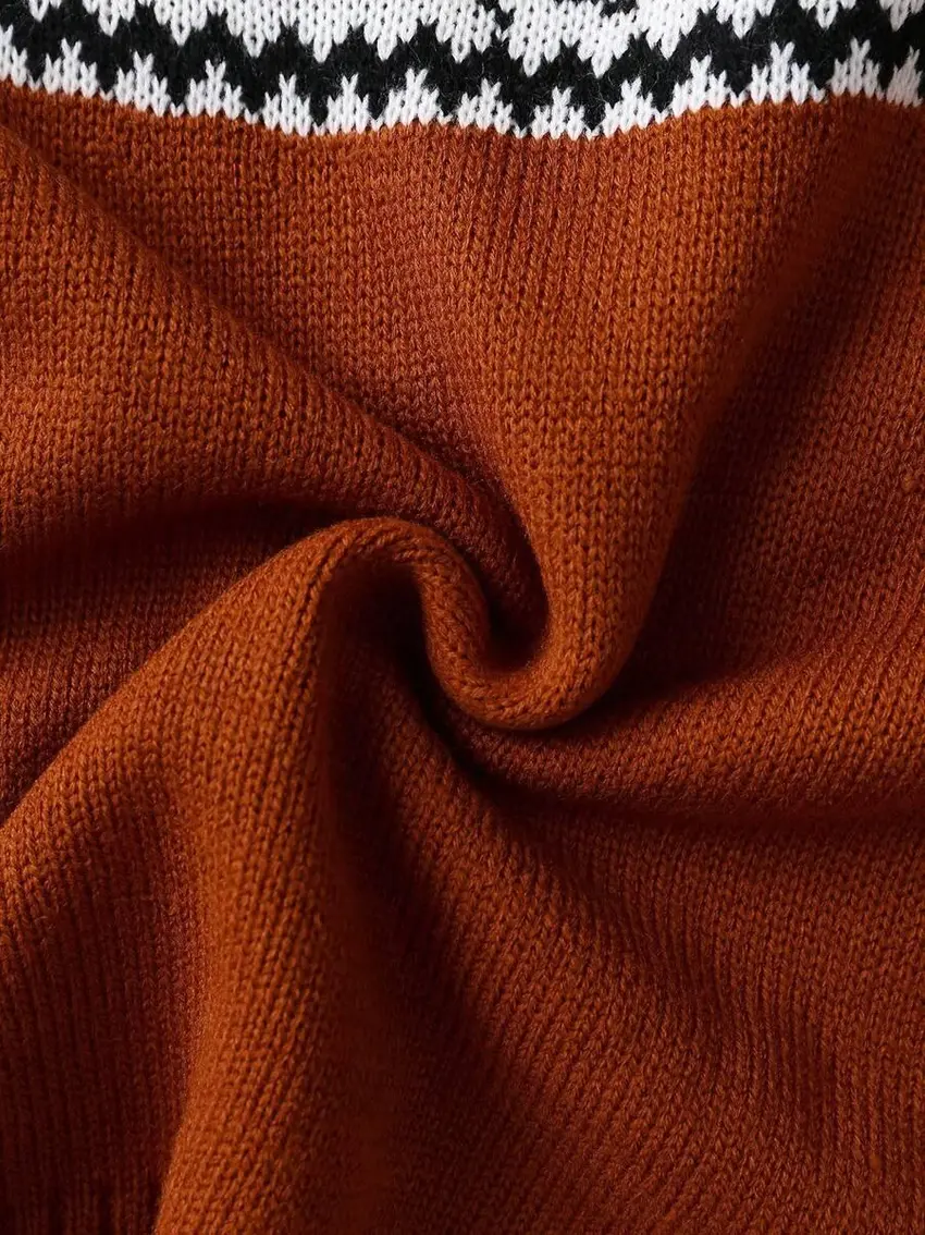 SWETER DAMSKI Z OKRĄGŁYM DEKOLTEM