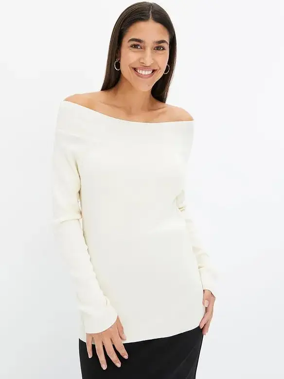 BLUZA Z ODKRYTYMI RAMIONAMI