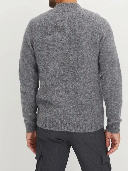 SWETER MĘSKI Z OKRĄGŁYM DEKOLTEM