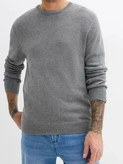 SWETER MĘSKI SZARY