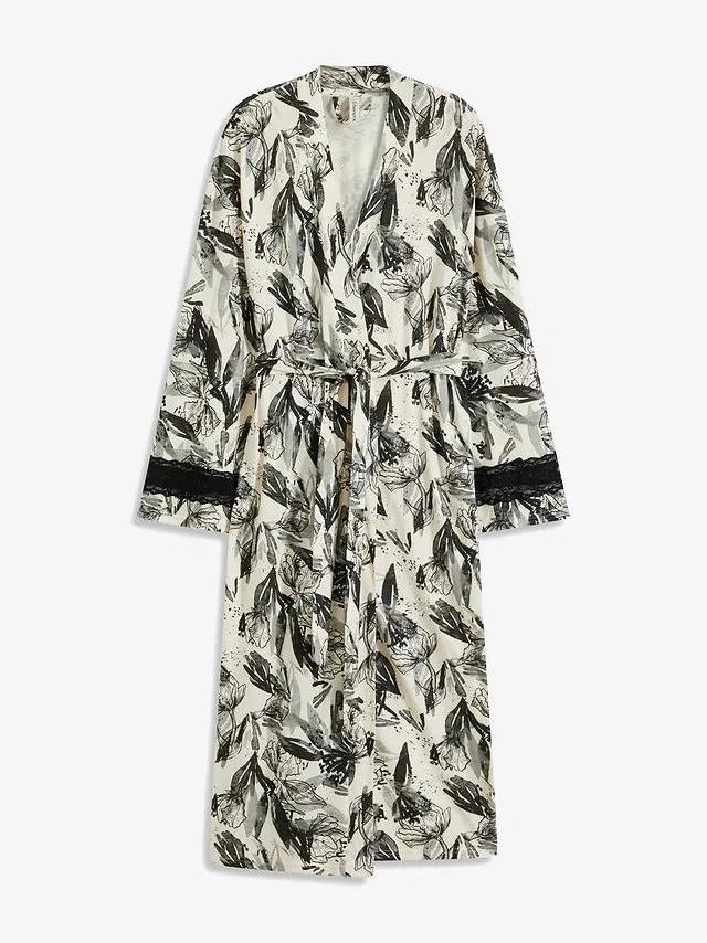 SZLAFROK KIMONO Z WISKOZĄ