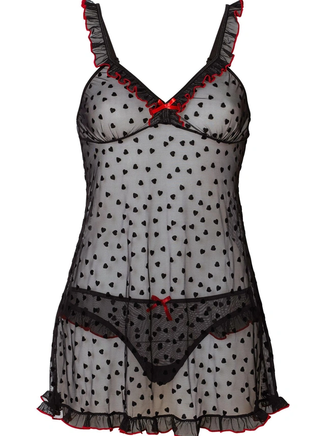 KOSZULA BABYDOLL I STRINGI
