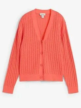 SWETER ROZPINANY AŻUROWY