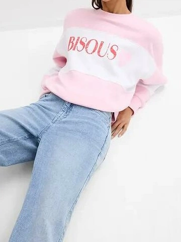 BLUZA OVERSIZE Z NADRUKIEM