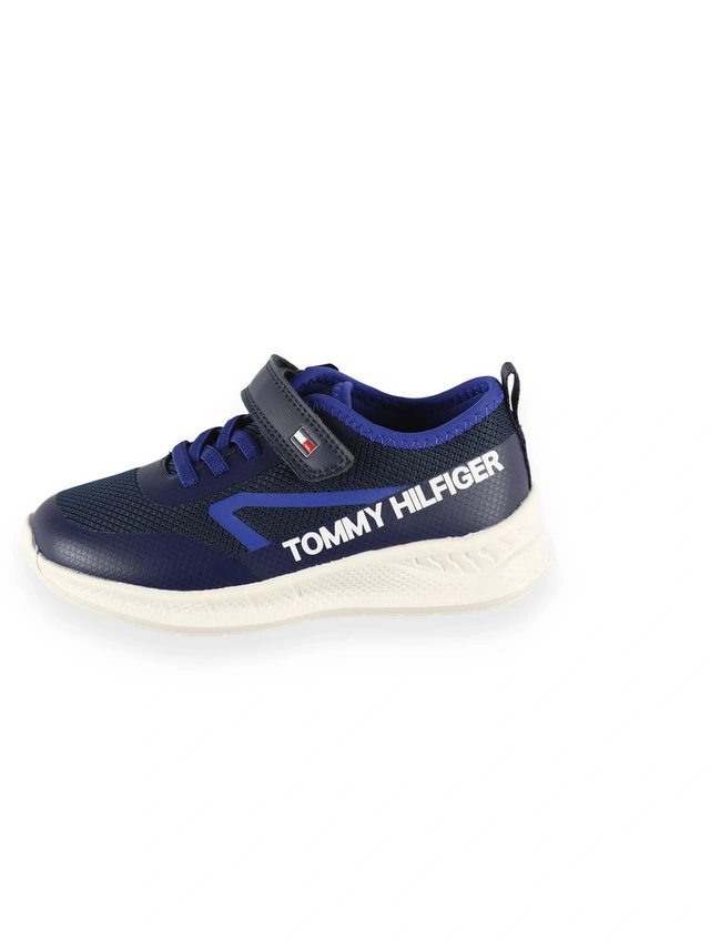 SPORTOWE GRANATOWE BUTY CHŁOPIĘCE LOGO