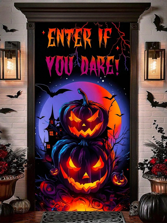 ZASŁONA NA HALLOWEEN Z NADRUKIEM