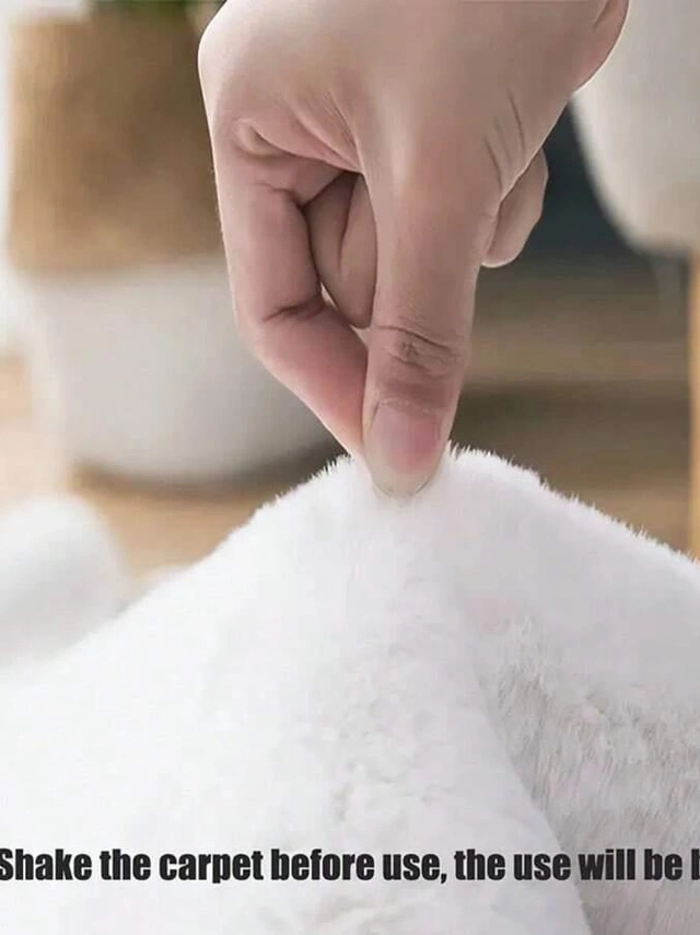 MIĘKKI DYWAN BIAŁY