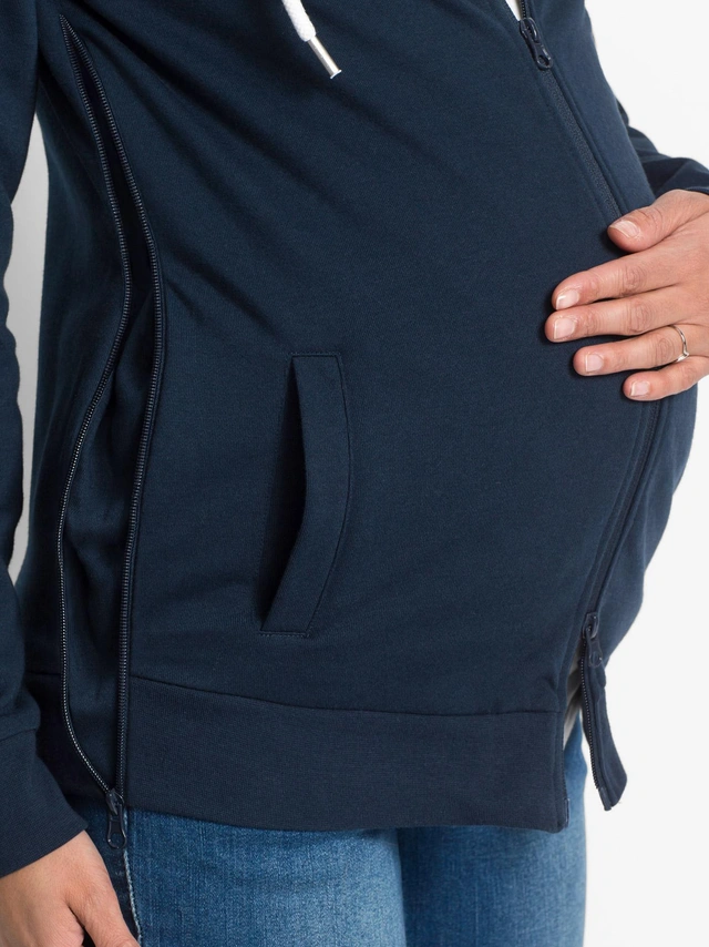 BLUZA ROZPINANA CIĄŻOWA Z WSTAWKĄ NIEMOWLĘCA