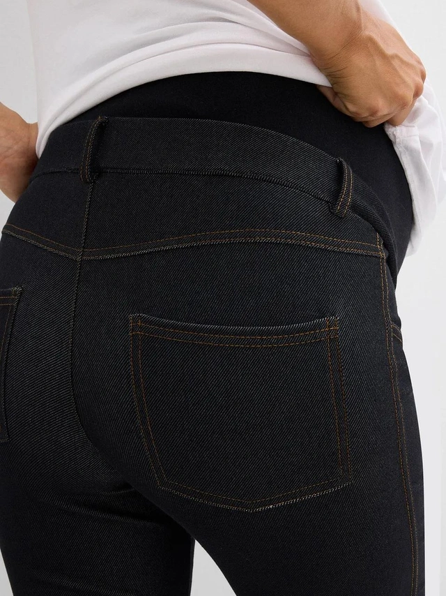 LEGGINSY CIĄŻOWE ELASTYCZNE Z WYSOKIM STANEM